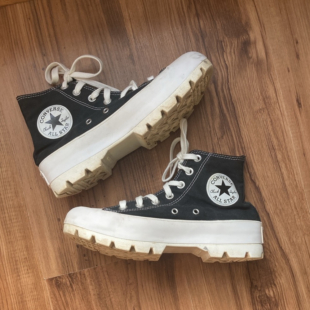 Converse Black and White High-Top Sneakers